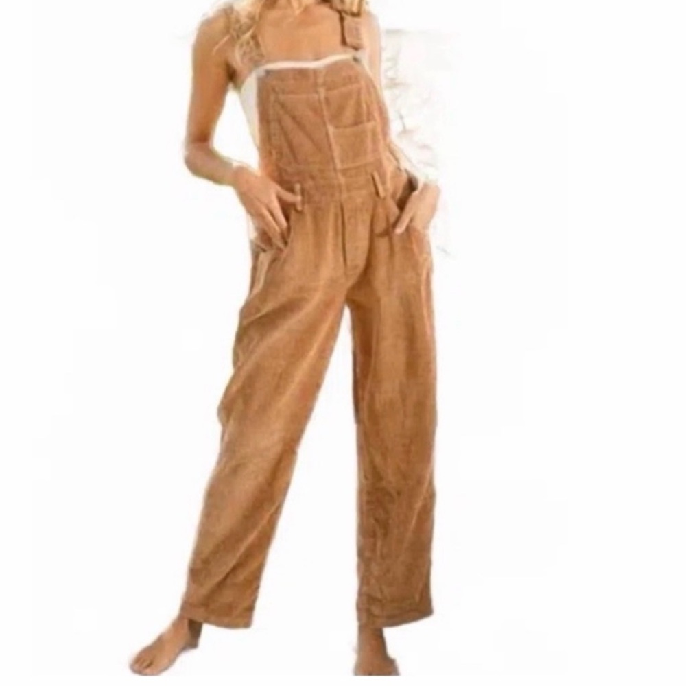 Brown Corduroy Overalls by BiBi